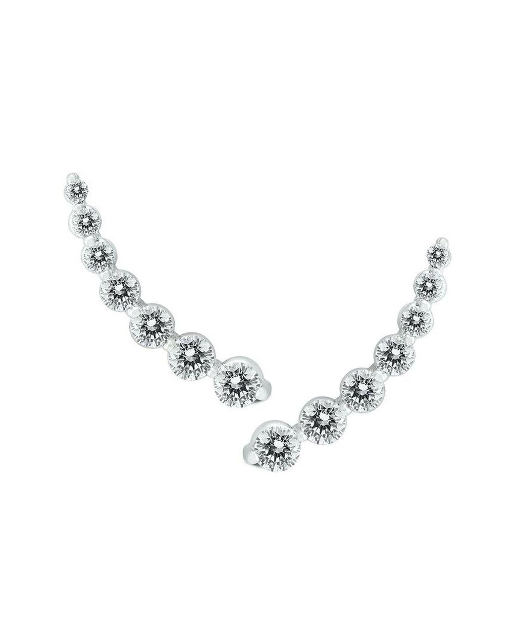 Diamond Select Cuts Metallic 14K 1.20 Ct. Tw. Diamond Earrings