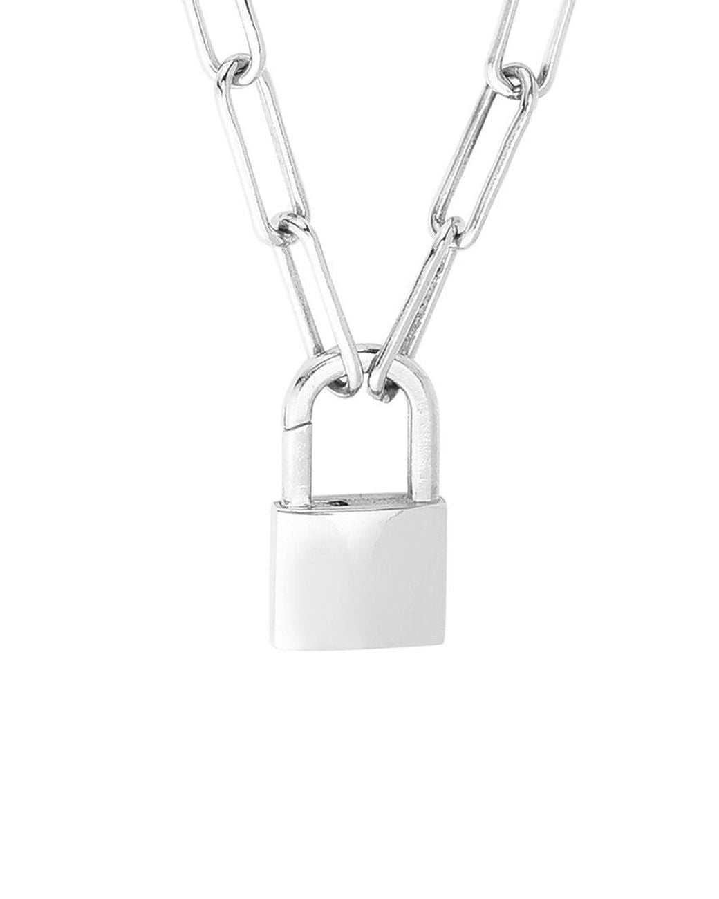 Italian Silver White Pendant Necklace for men