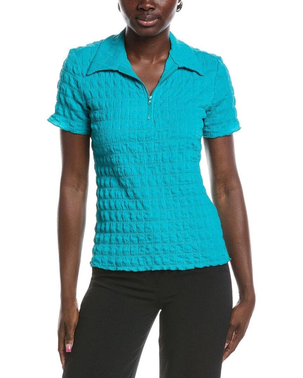 Joseph Ribkoff Blue Polo Shirt