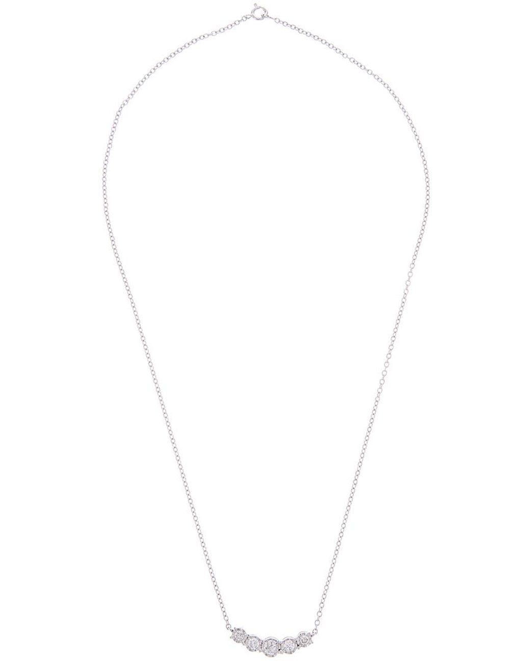 Diana M Multicolor Fine Jewelry 14k 0.70 Ct. Tw. Diamond Necklace