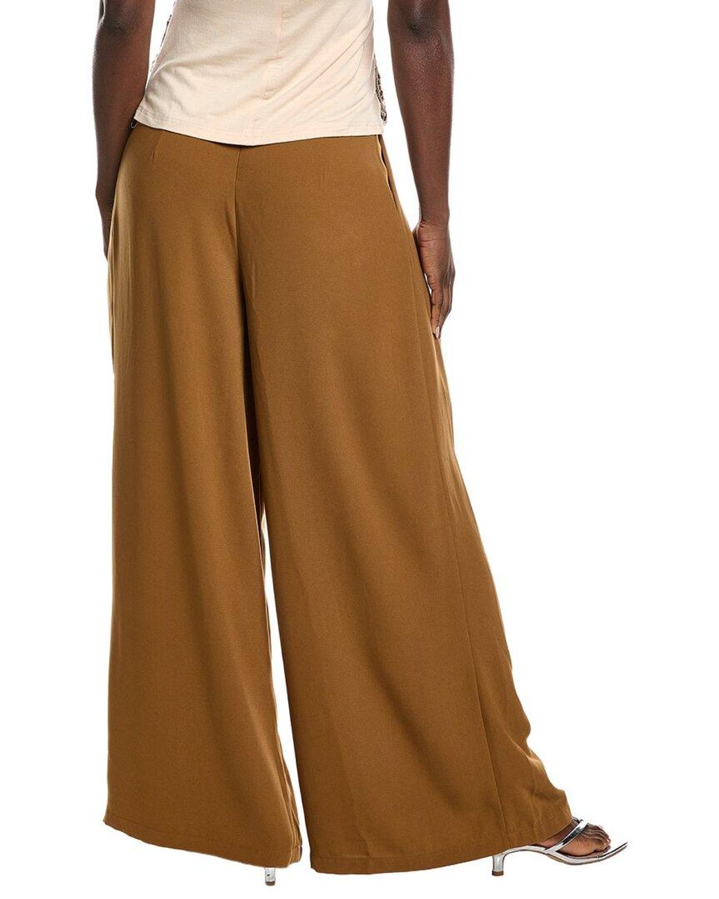 Gracia Blue Straight Fit Casual Pant