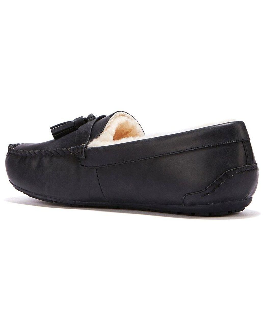 Australia Luxe Black Sheepskin Slipper for men