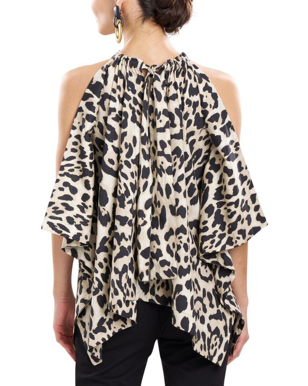 Natori Multicolor Jaguar Handkerchief Top