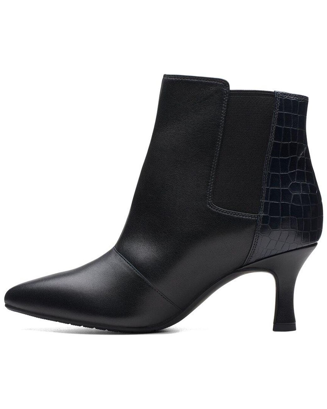 Clarks Black Kataleyna Glow Pointed-toe Dress Booties