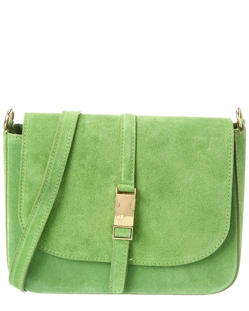 Isabella Rossetti Green Terra27 Suede Crossbody