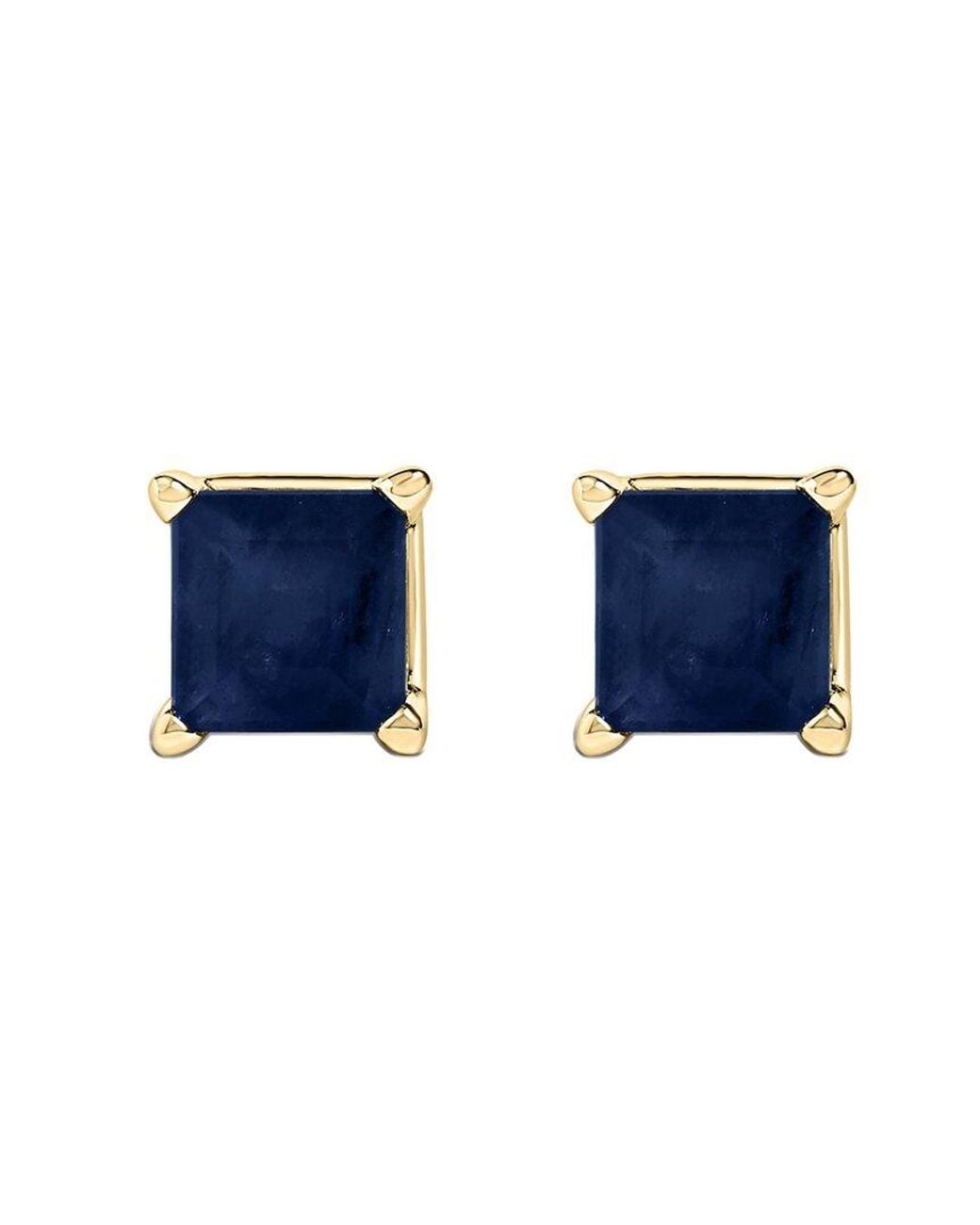 Haus of Brilliance Blue Colorful Gemstones 14K 1.20 Ct. Tw. Sapphire Stud Earrings