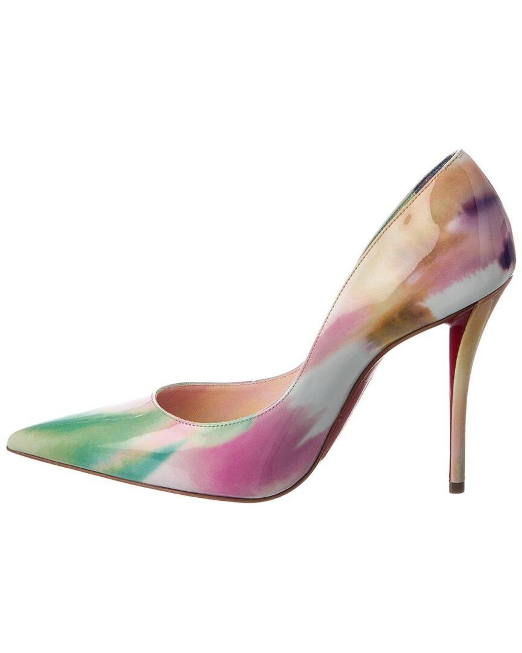 Christian Louboutin Green Miss Z 100 Patent Pump