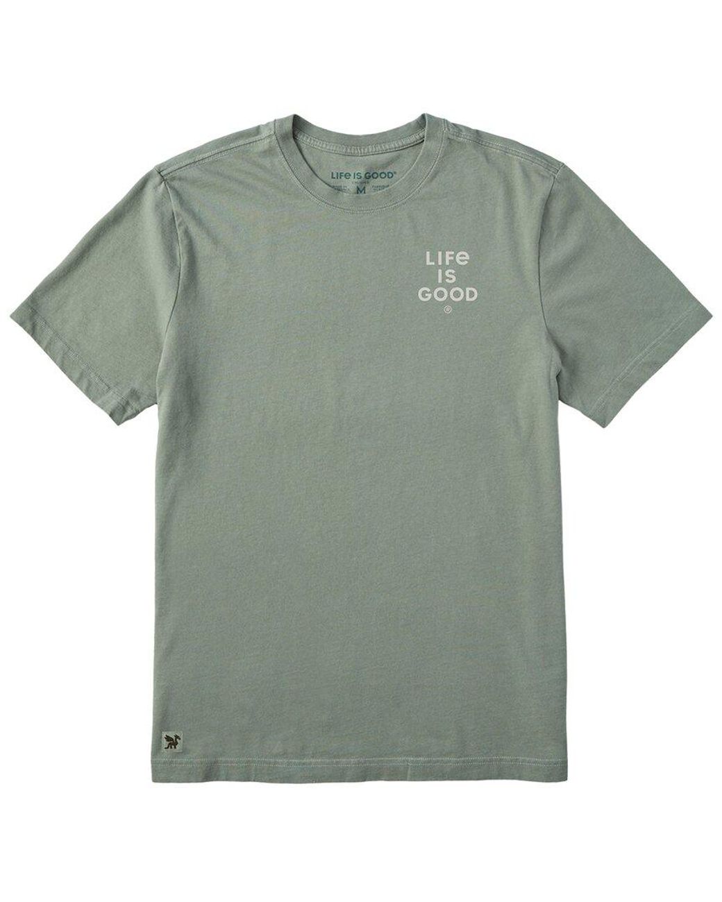 Life Is Good. Green Crusher Tee for men