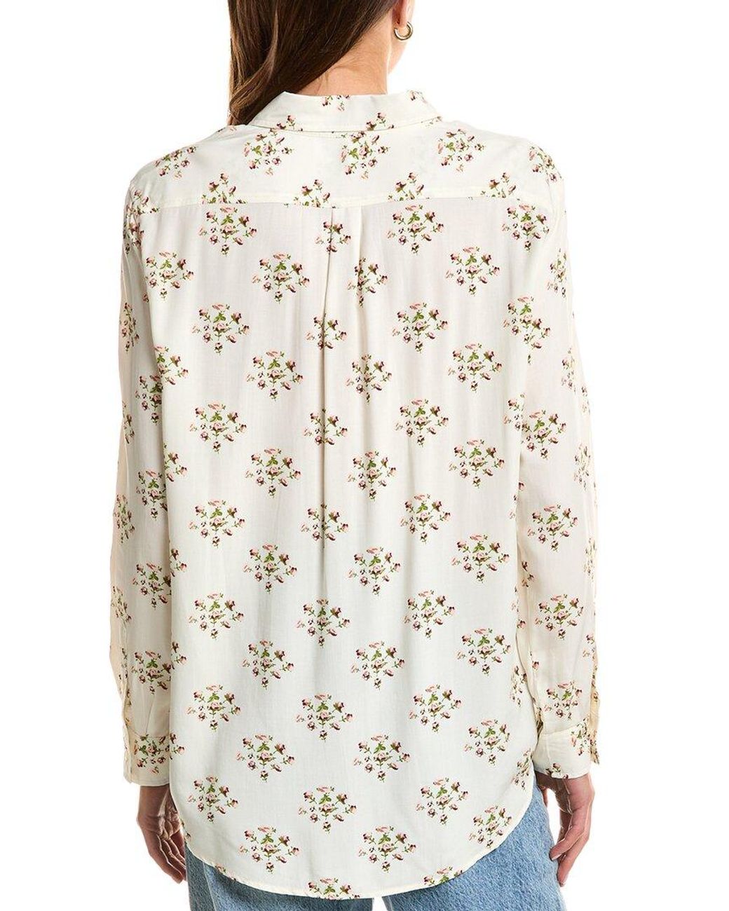 Kule White Button Front Blouse