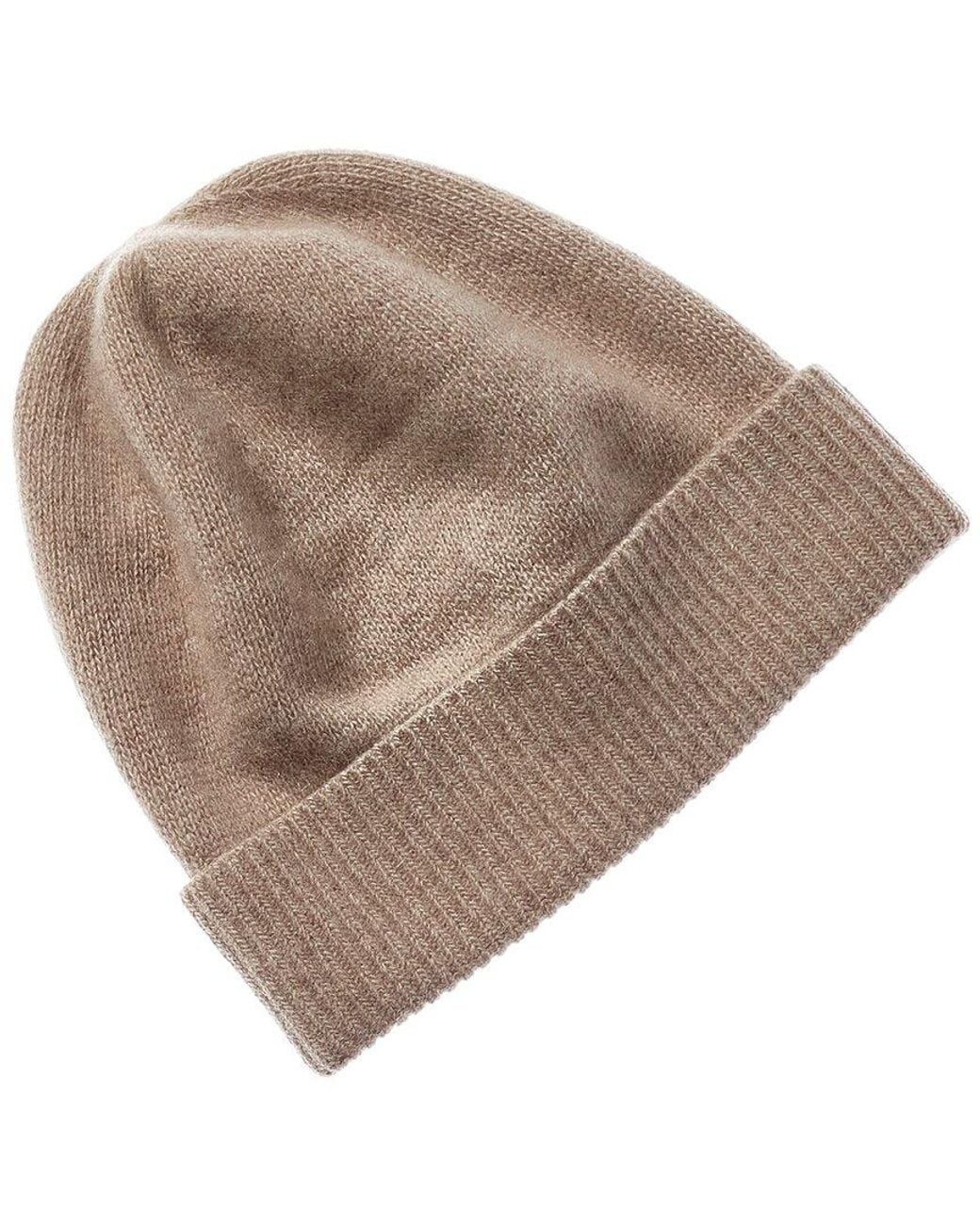 Portolano Natural 100% Cashmere Beanie for men