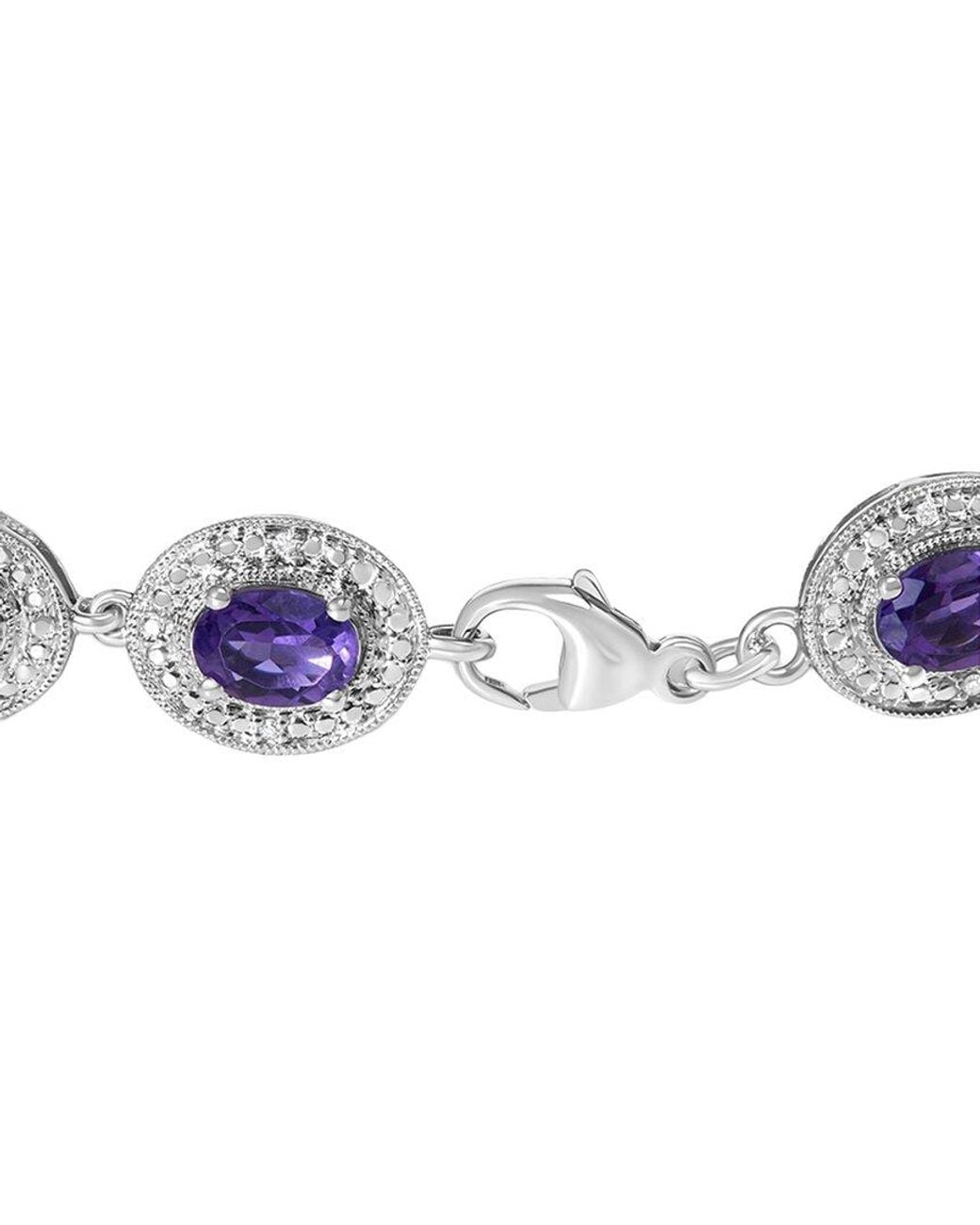 Haus of Brilliance White Diamond & Link Bracelet