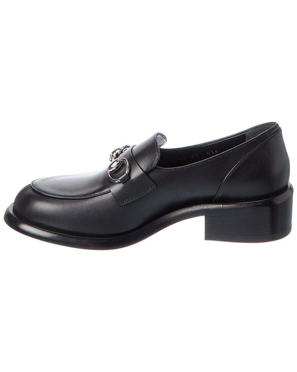 Gucci Black Horsebit Leather Loafer