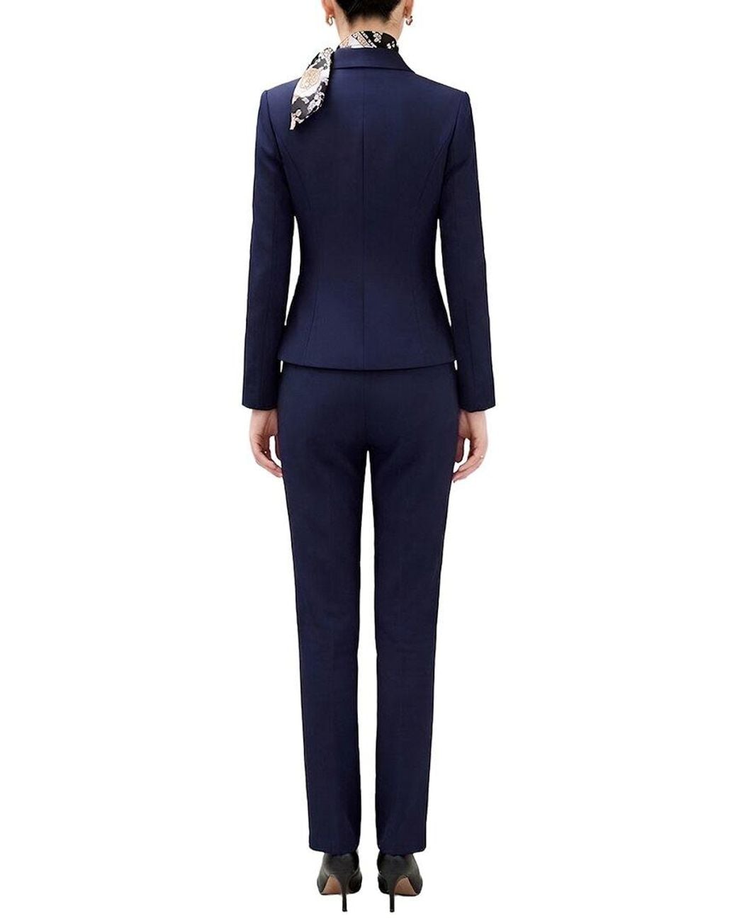 Olivia Taylor Blue 2Pc Jacket & Pant Set