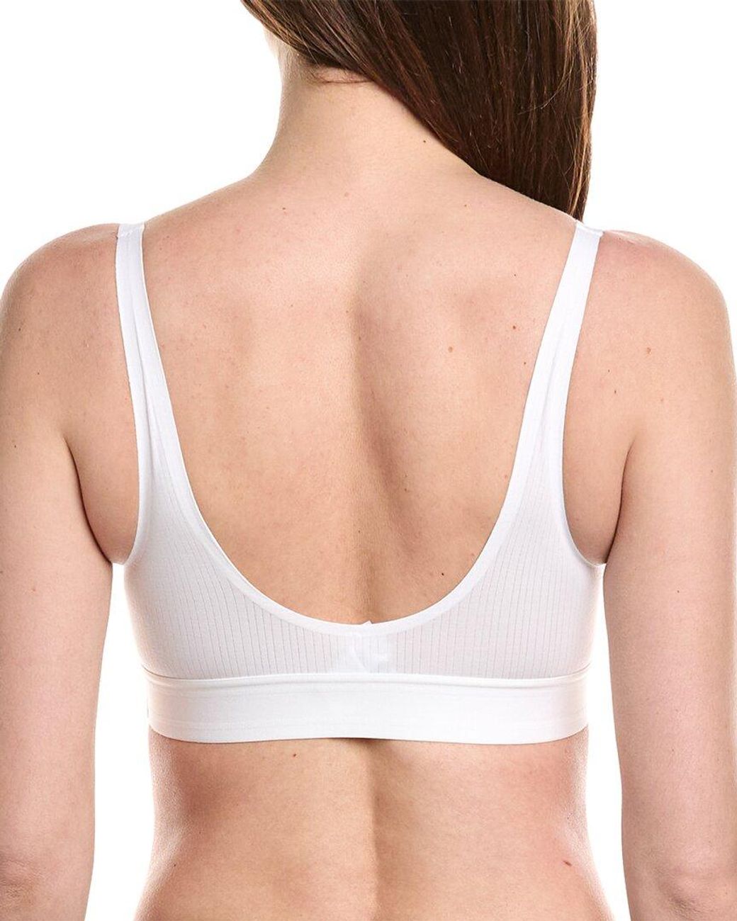 Wolford White Beauty Cotton Scoop Neck Bralette
