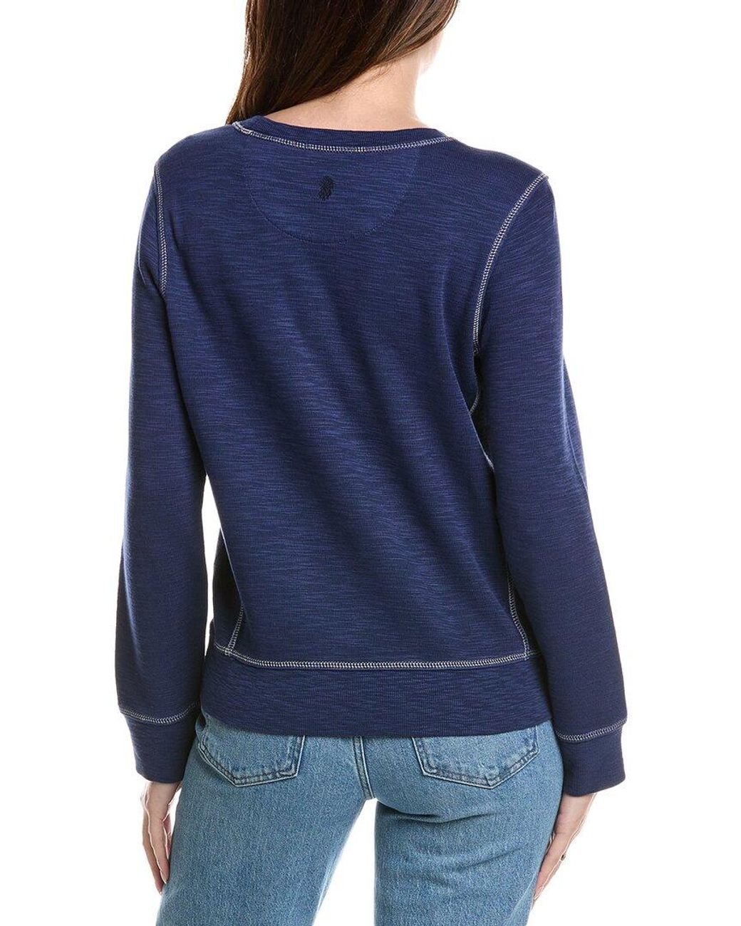 Tommy Bahama Blue Tobago Bay Palm Sweatshirt