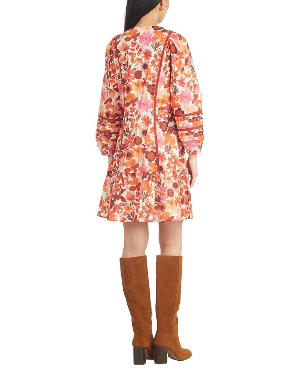 Draper James Pink Gwen Long-Sleeve Dress