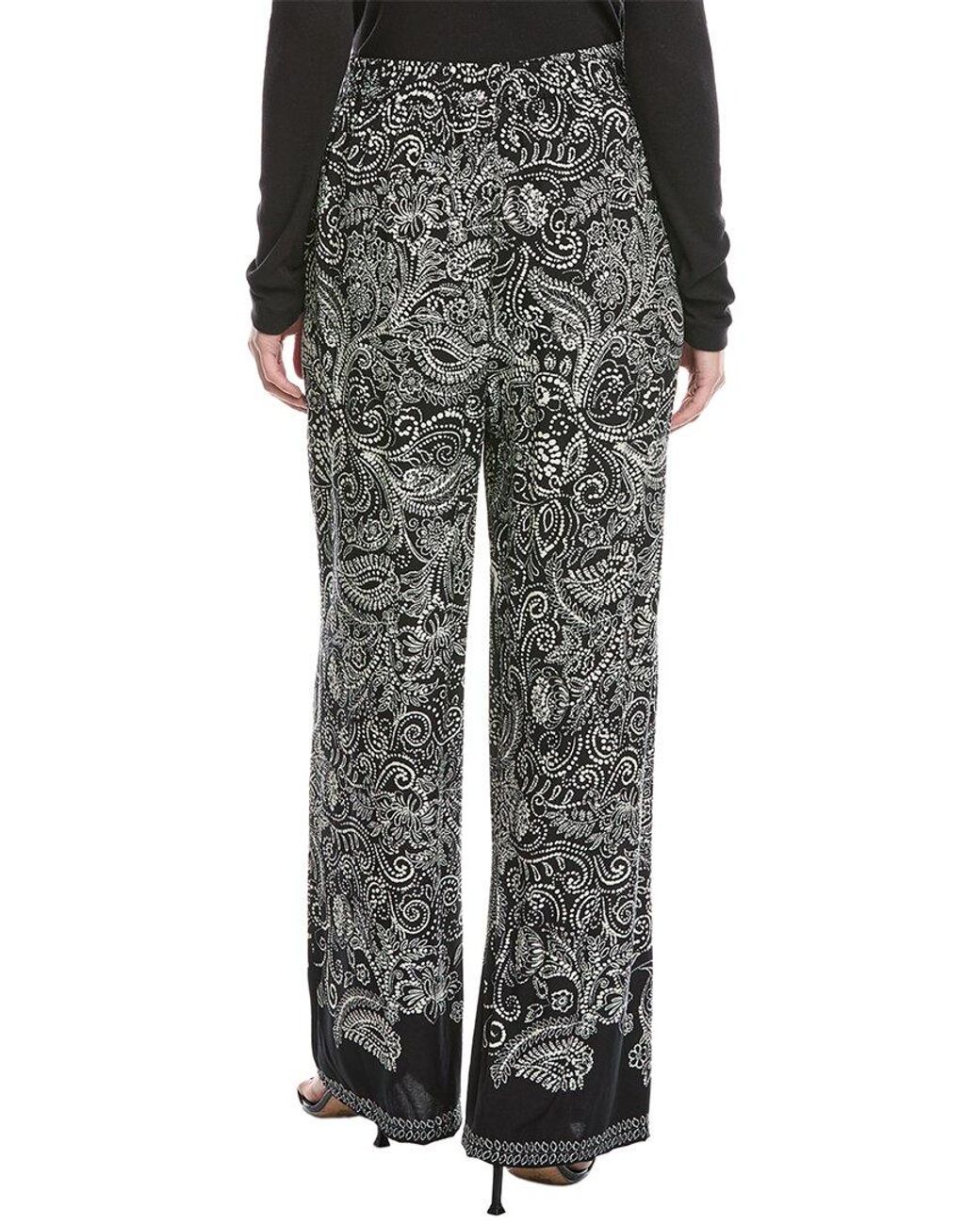 Vince Camuto Black Wide Leg Elastic Pant