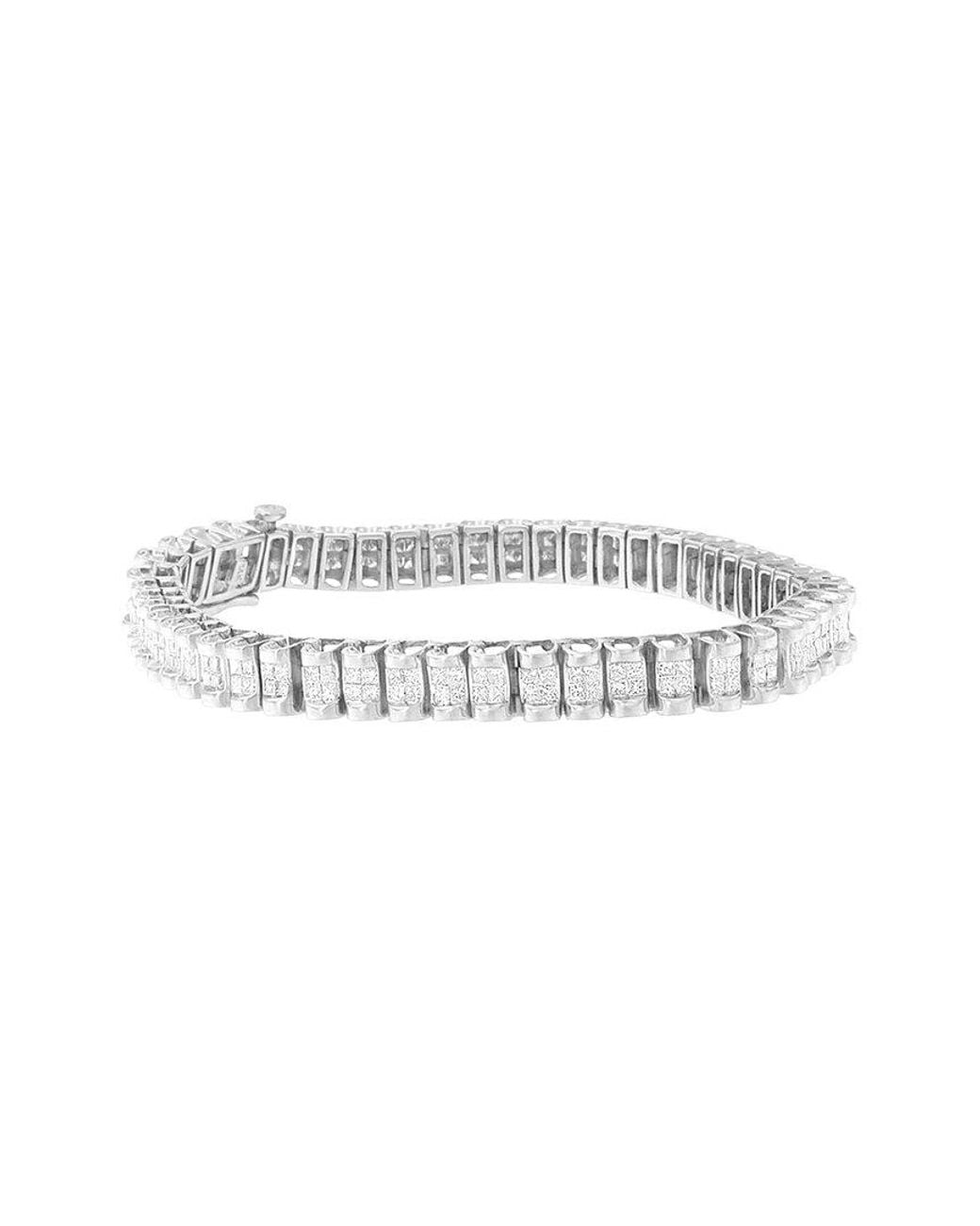 Haus of Brilliance White 14K 3.00 Ct. Tw. Diamond Link Bracelet