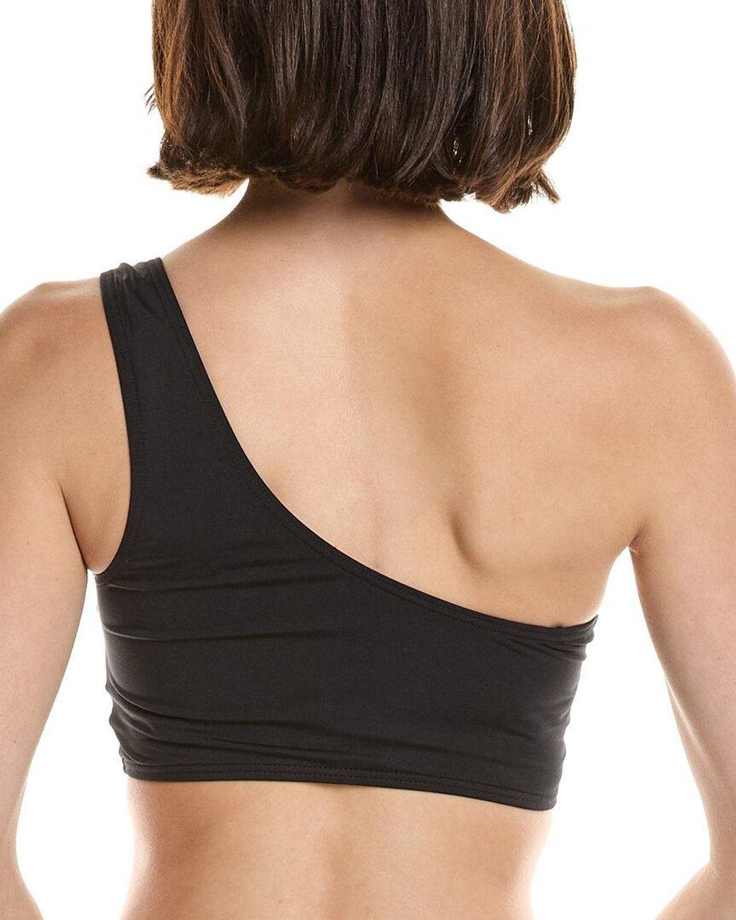 Carmen Marc Valvo Black Ring Crop Top