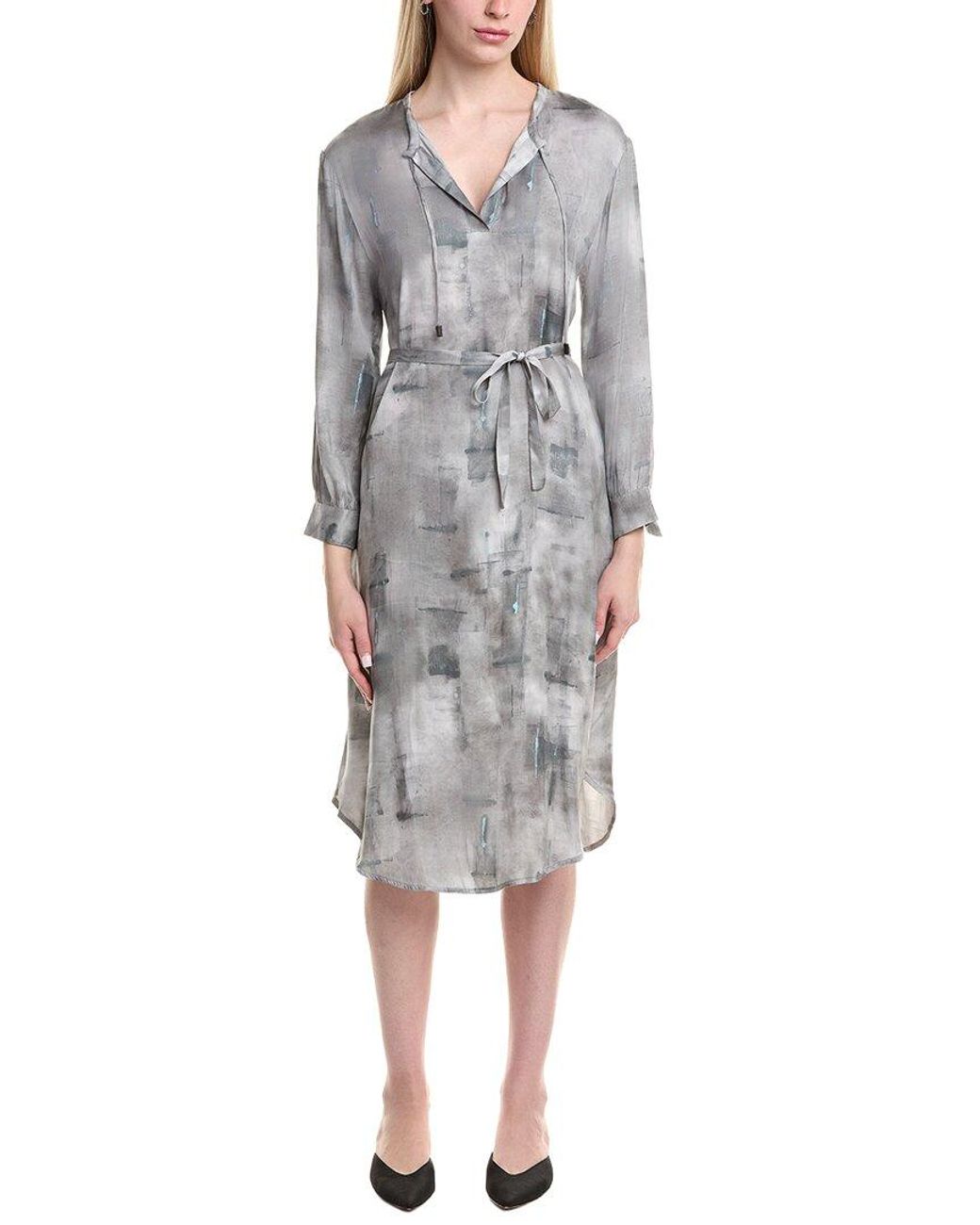 Peserico Gray Midi Dress