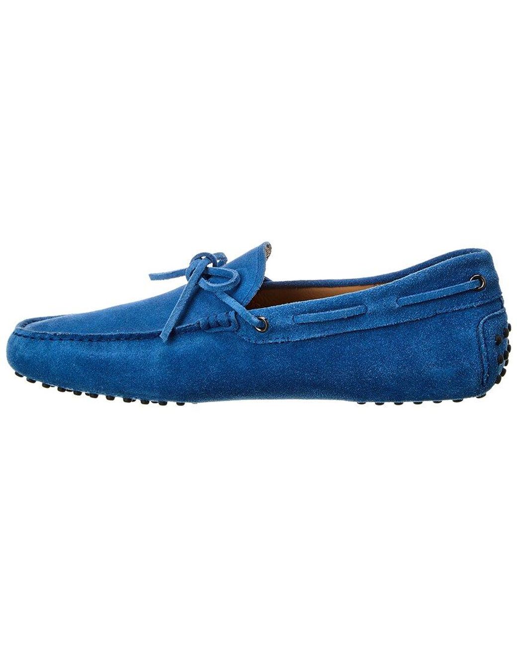 Tod's Blue New Gommini Suede Loafer for men
