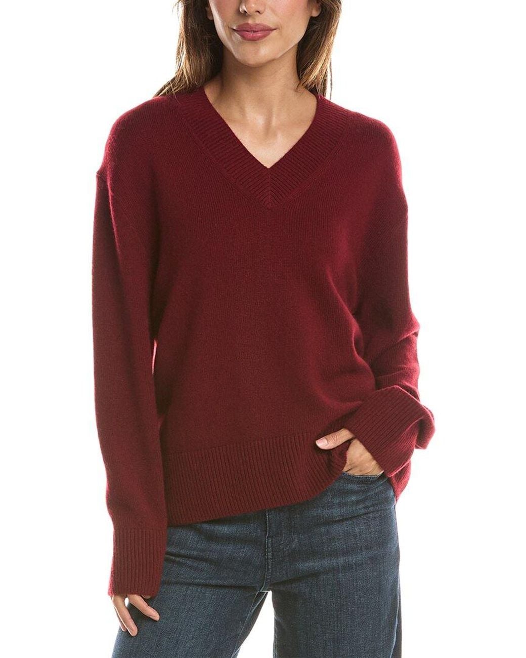 Vince Red Wool & Cashmere Sweater