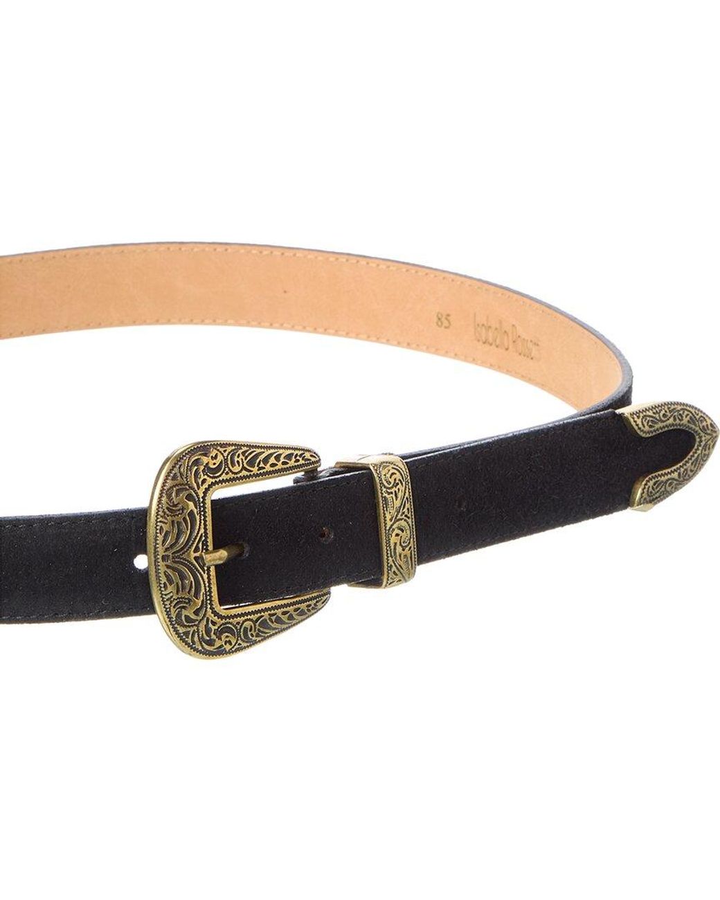 Isabella Rossetti Black Dionne Suede Belt