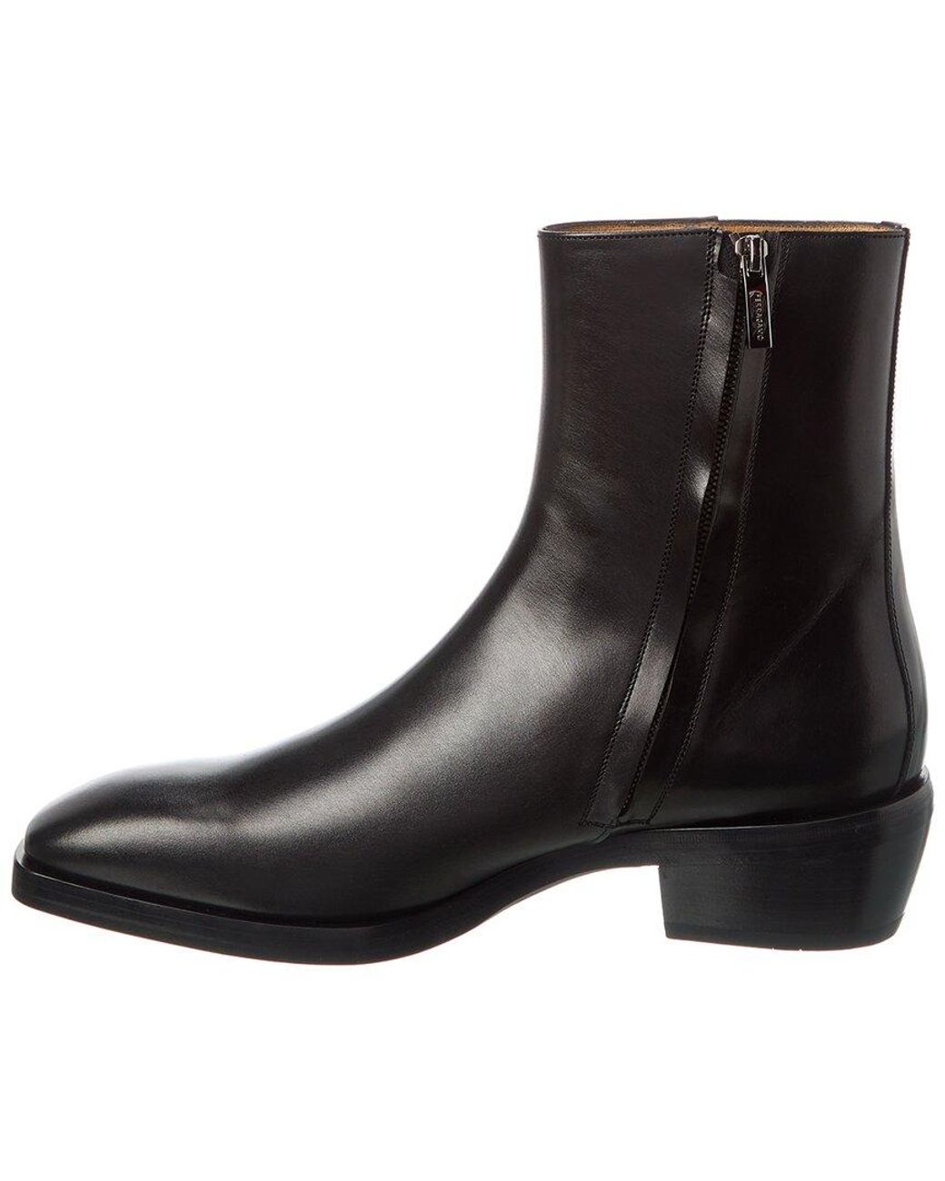Ferragamo Black Leather Boot for men