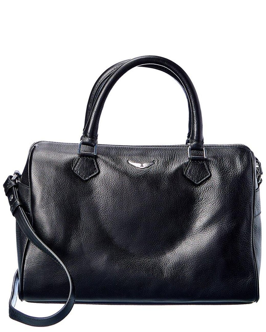 Zadig & Voltaire Sunny Wings Medium Leather Tote in Black Lyst Australia