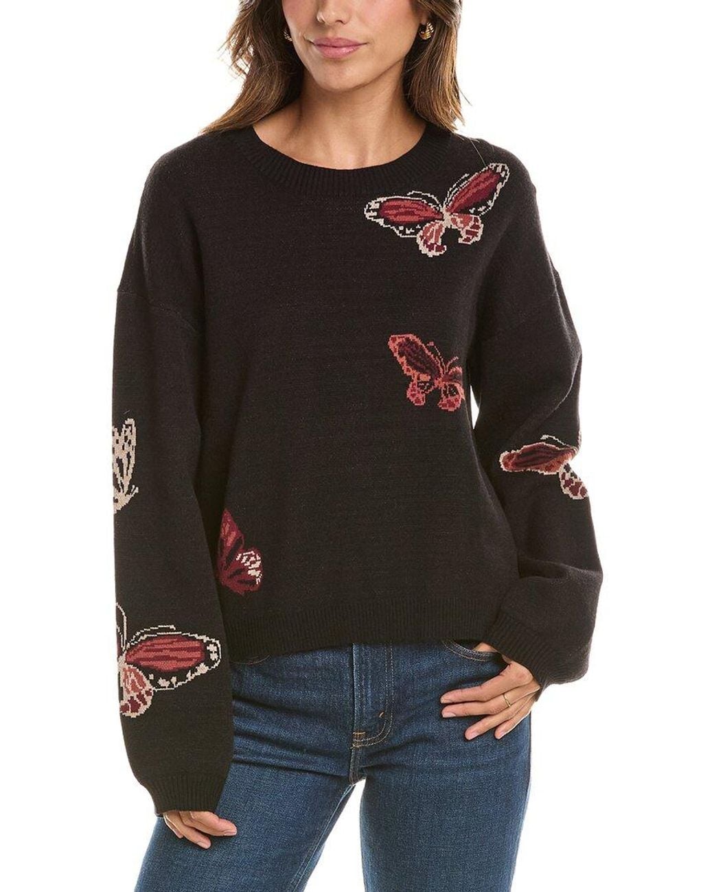 NVLT Black Butterfly Sweater