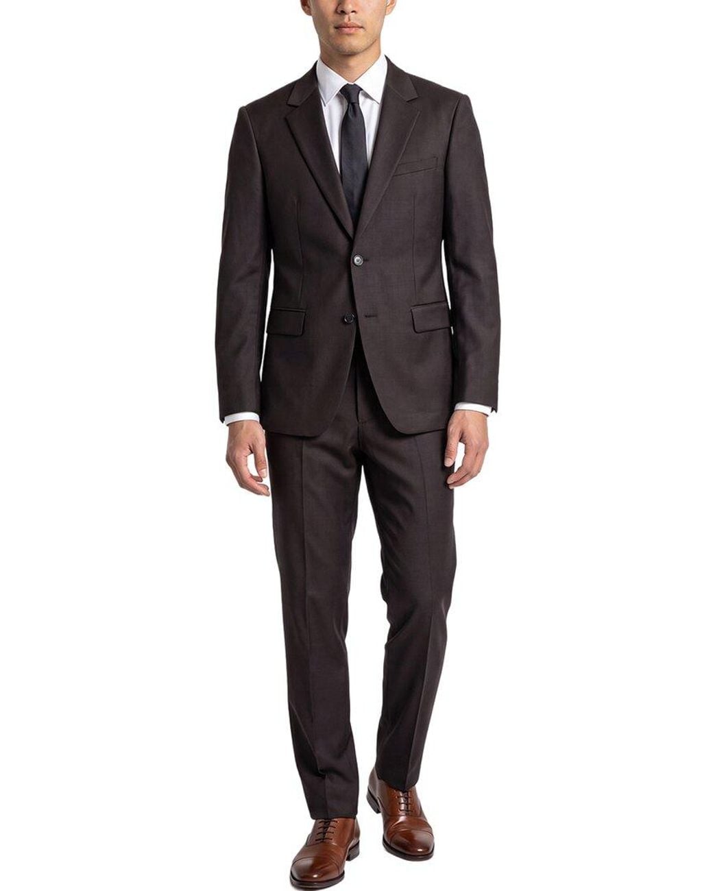 Kilgour Black 2Pc Wool Suit for men