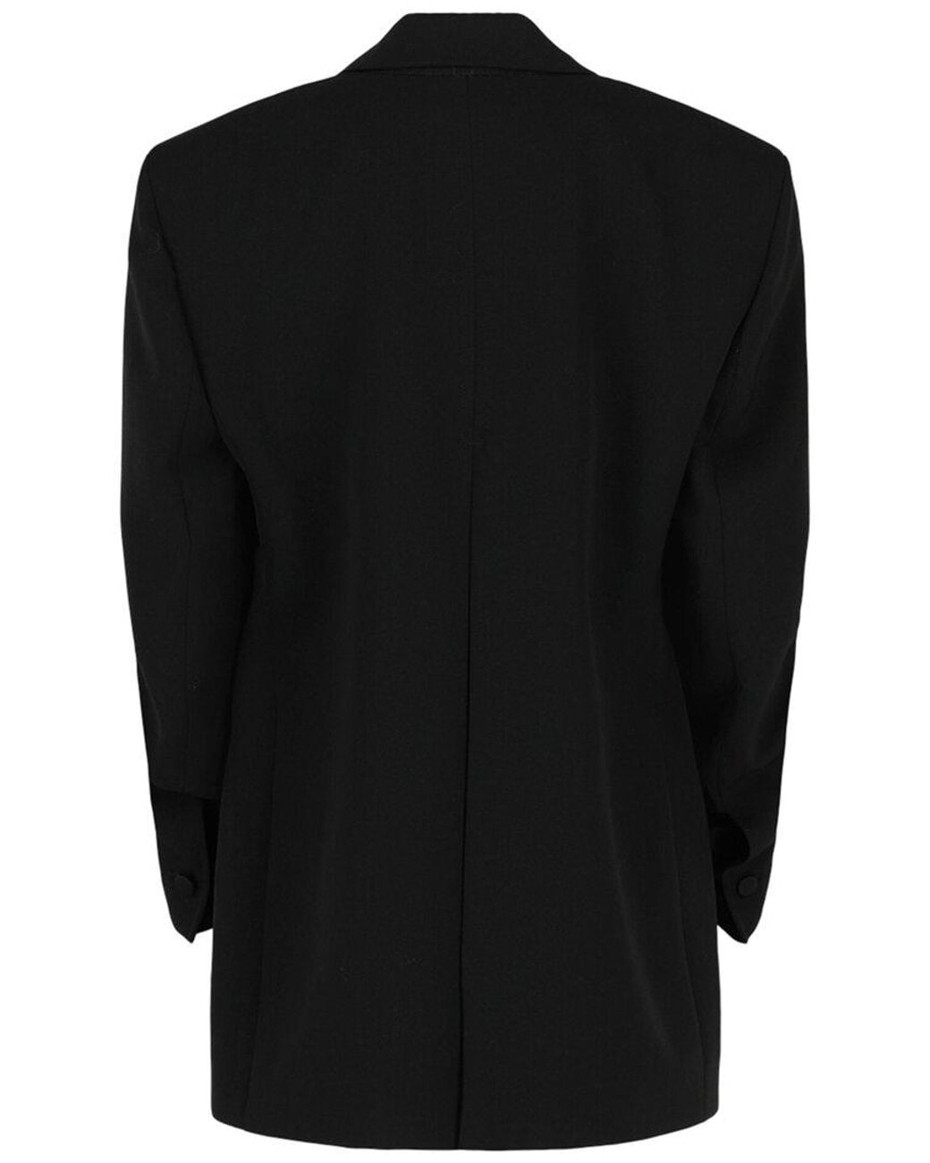 Givenchy Black Pleated Single-Breasted Blazer