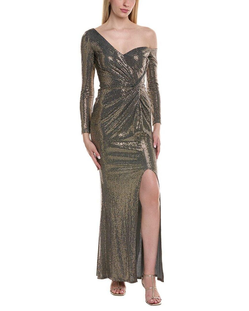 Issue New York Metallic Sequin Maxi Dress