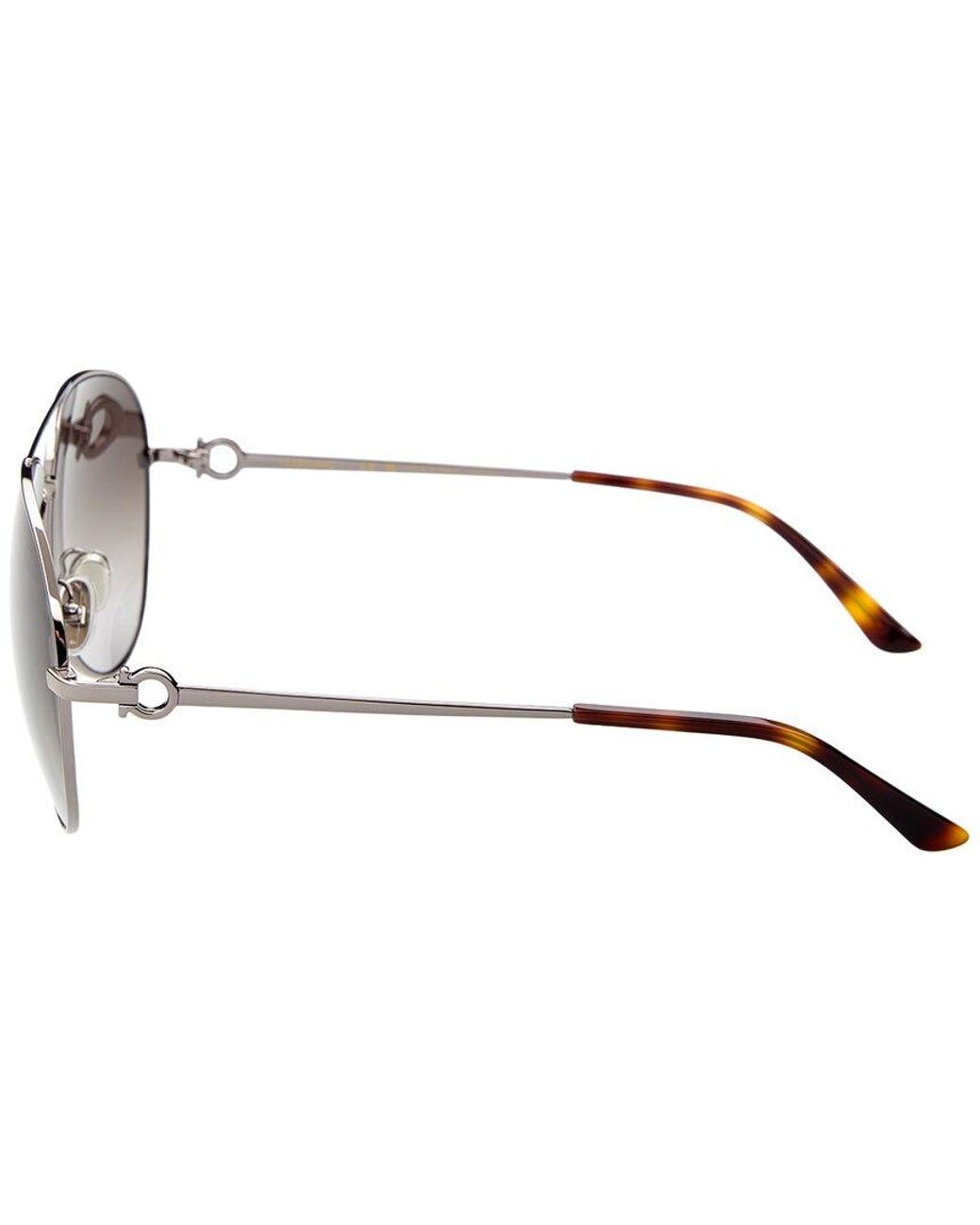 Ferragamo Metallic 61Mm Sunglasses