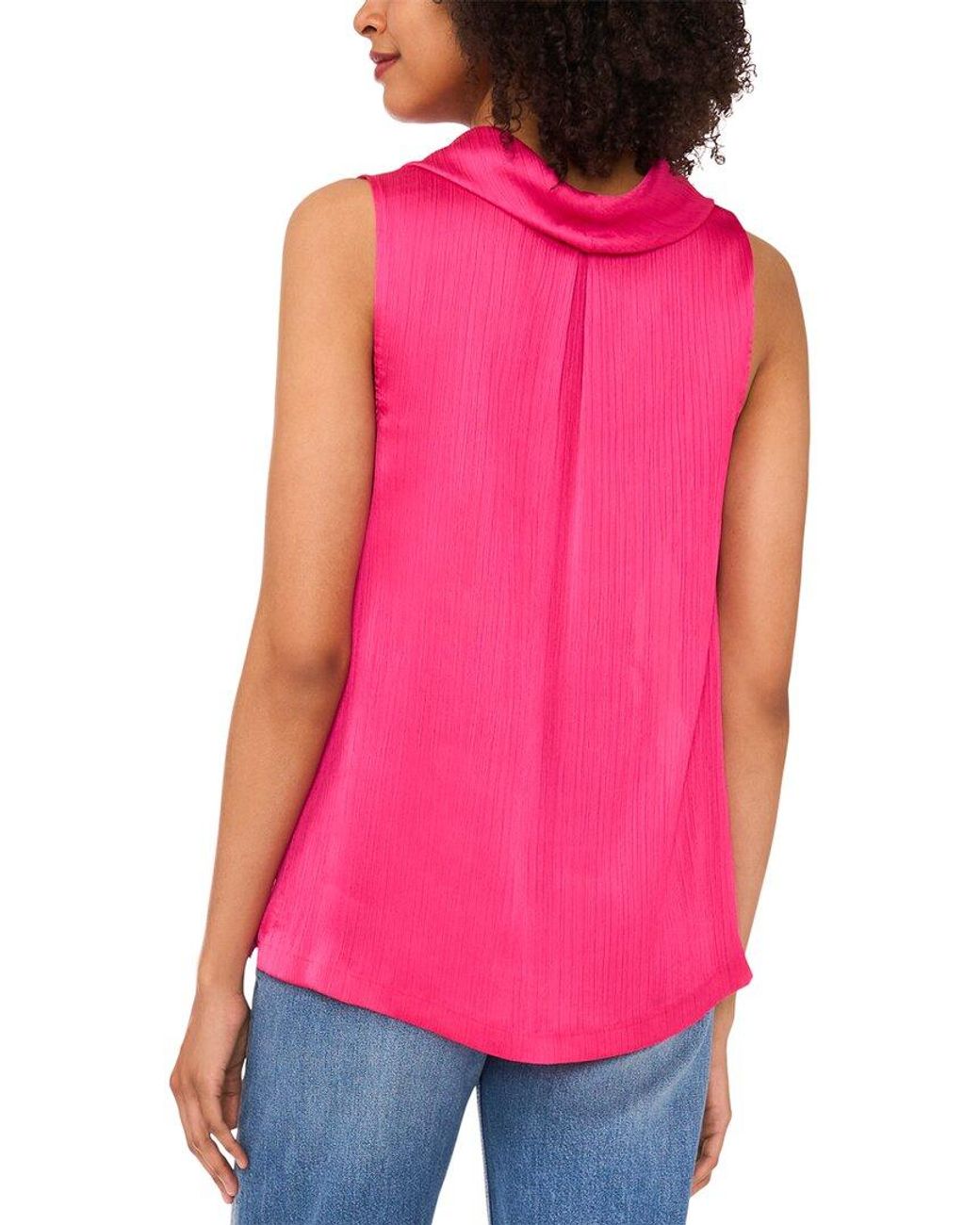 Vince Camuto Red Cowl Neck Blouse