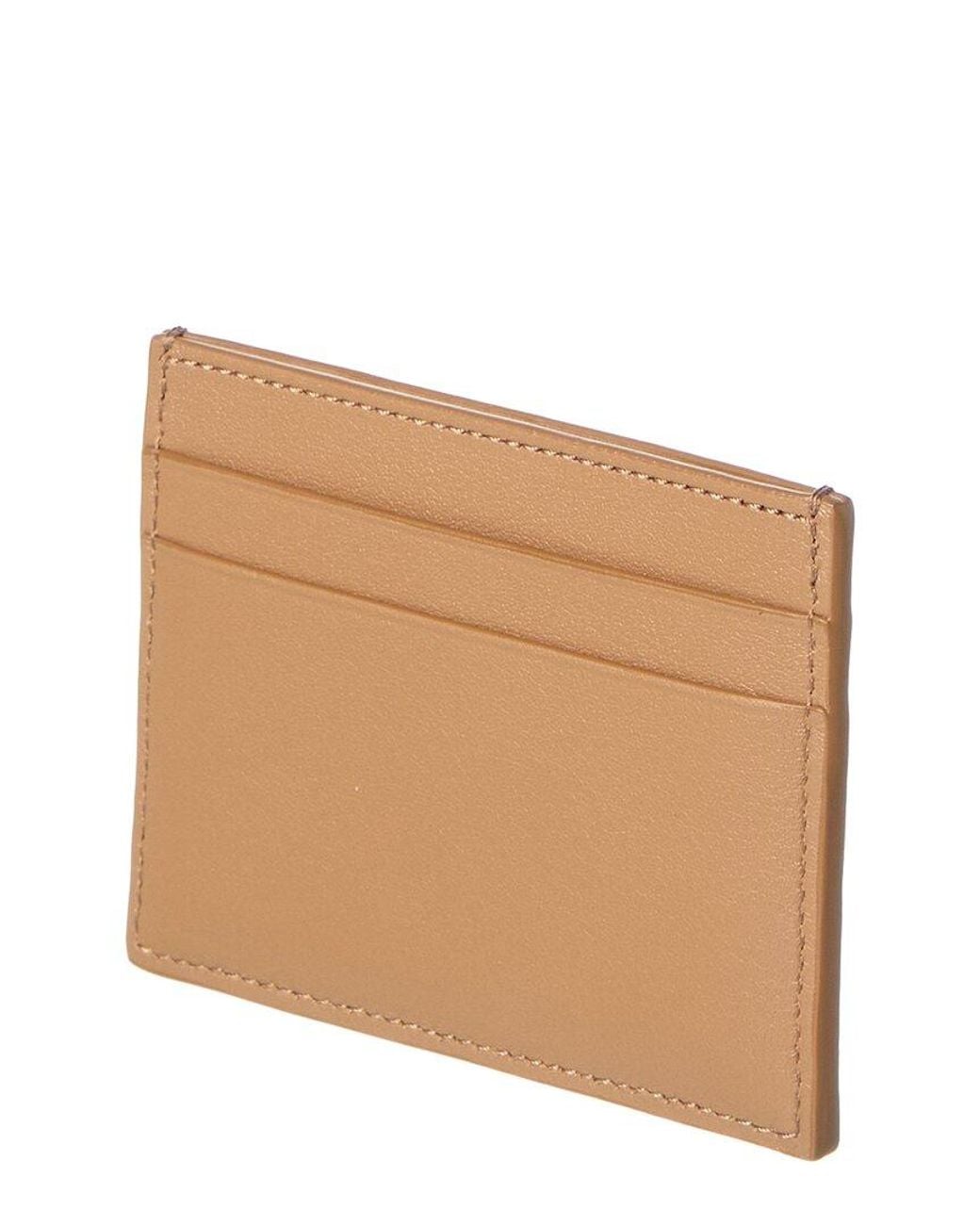 Loewe Brown Cats Plain Leather Card Holder