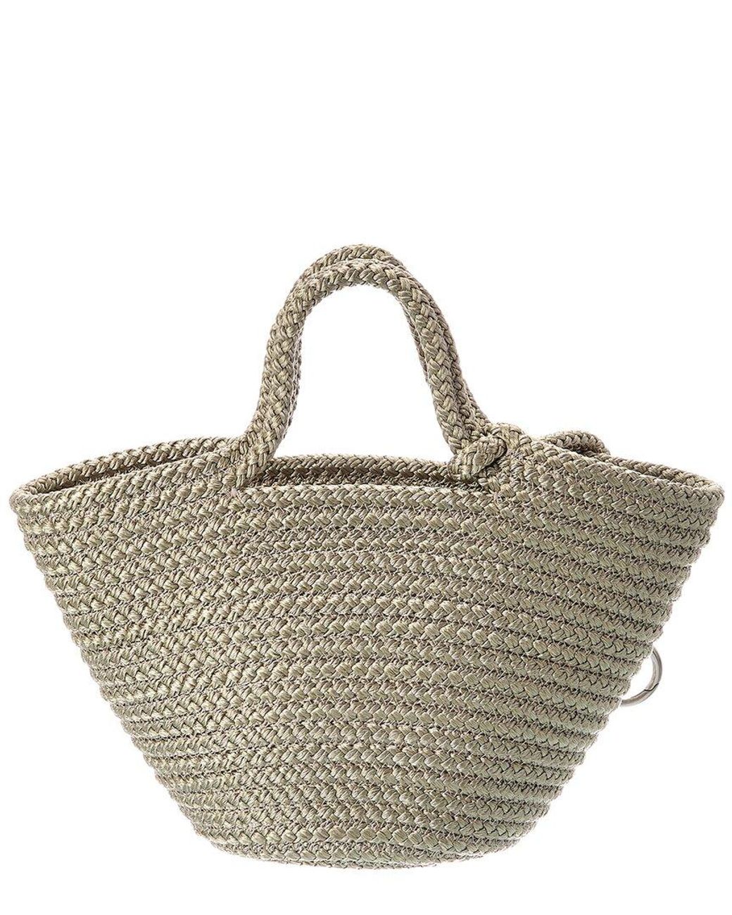 Balenciaga Metallic Ibiza Small Rope Basket Tote