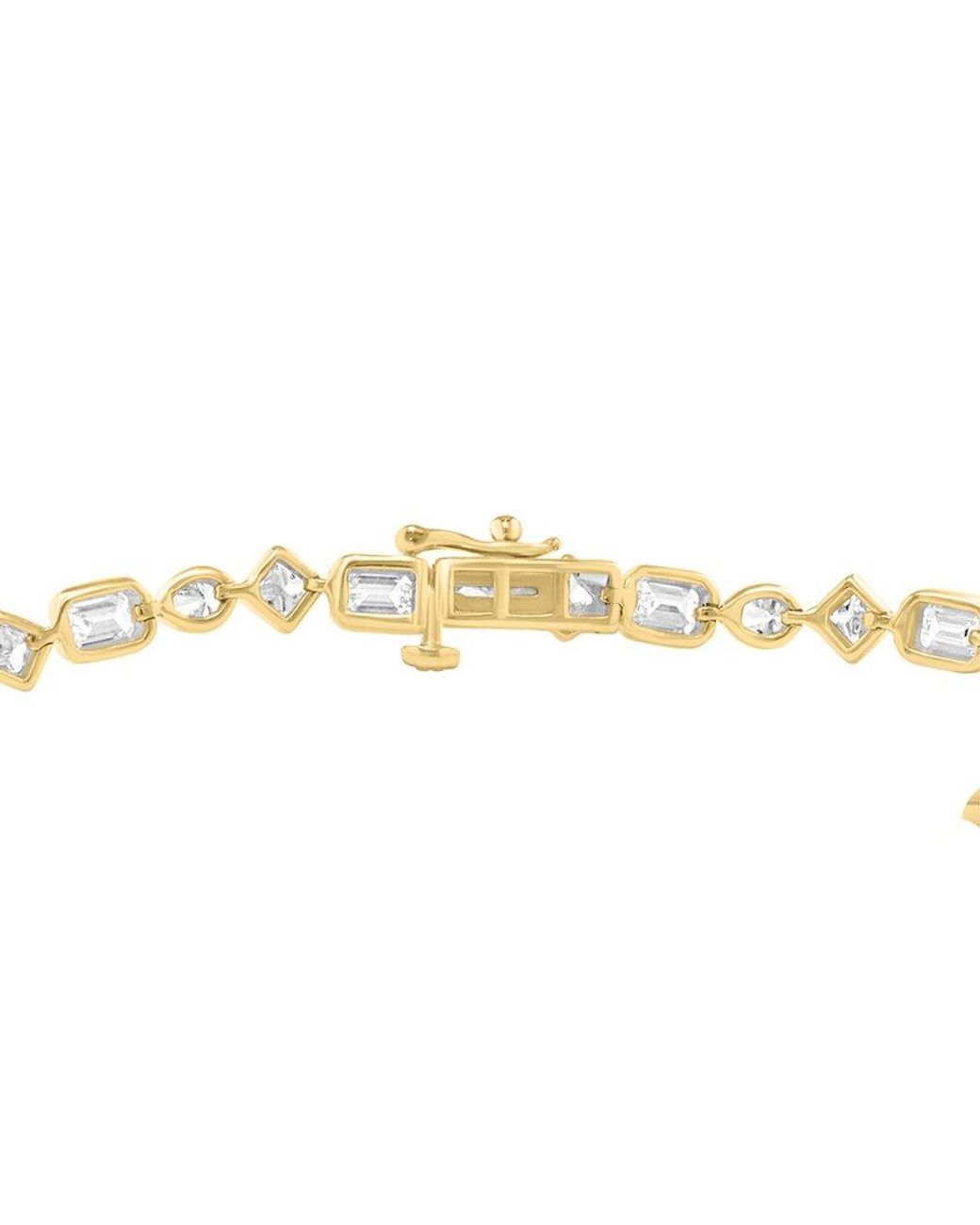 Effy Fine Jewelry Metallic 14K 5.05 Ct. Tw. Lab-Grown Diamond Bracelet