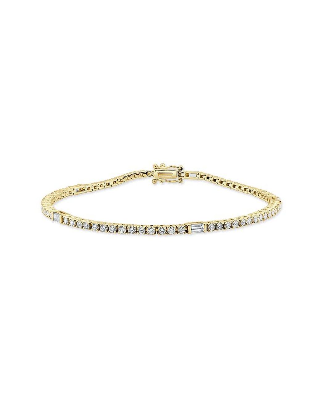 Sabrina Designs Metallic 14k 0.80 Ct. Tw. Diamond Tennis Bracelet