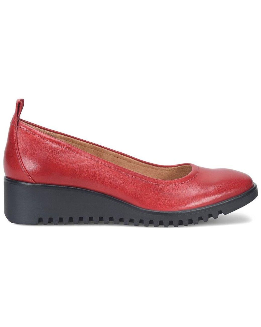 Comfortiva Red Dillon Leather Flat