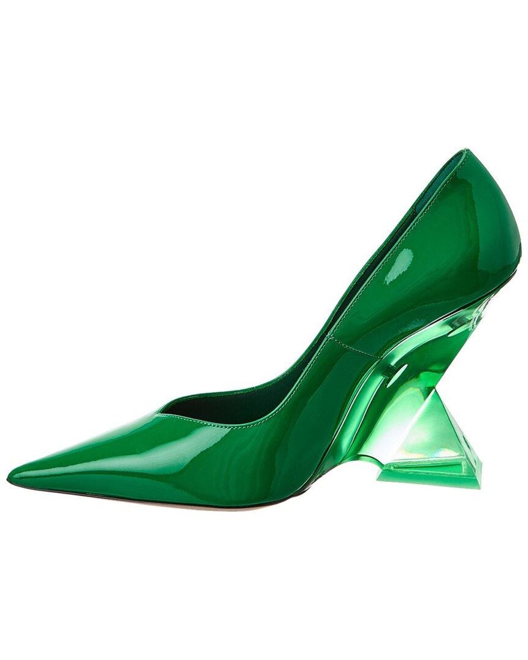 The Attico Green Cheope Patent Pump