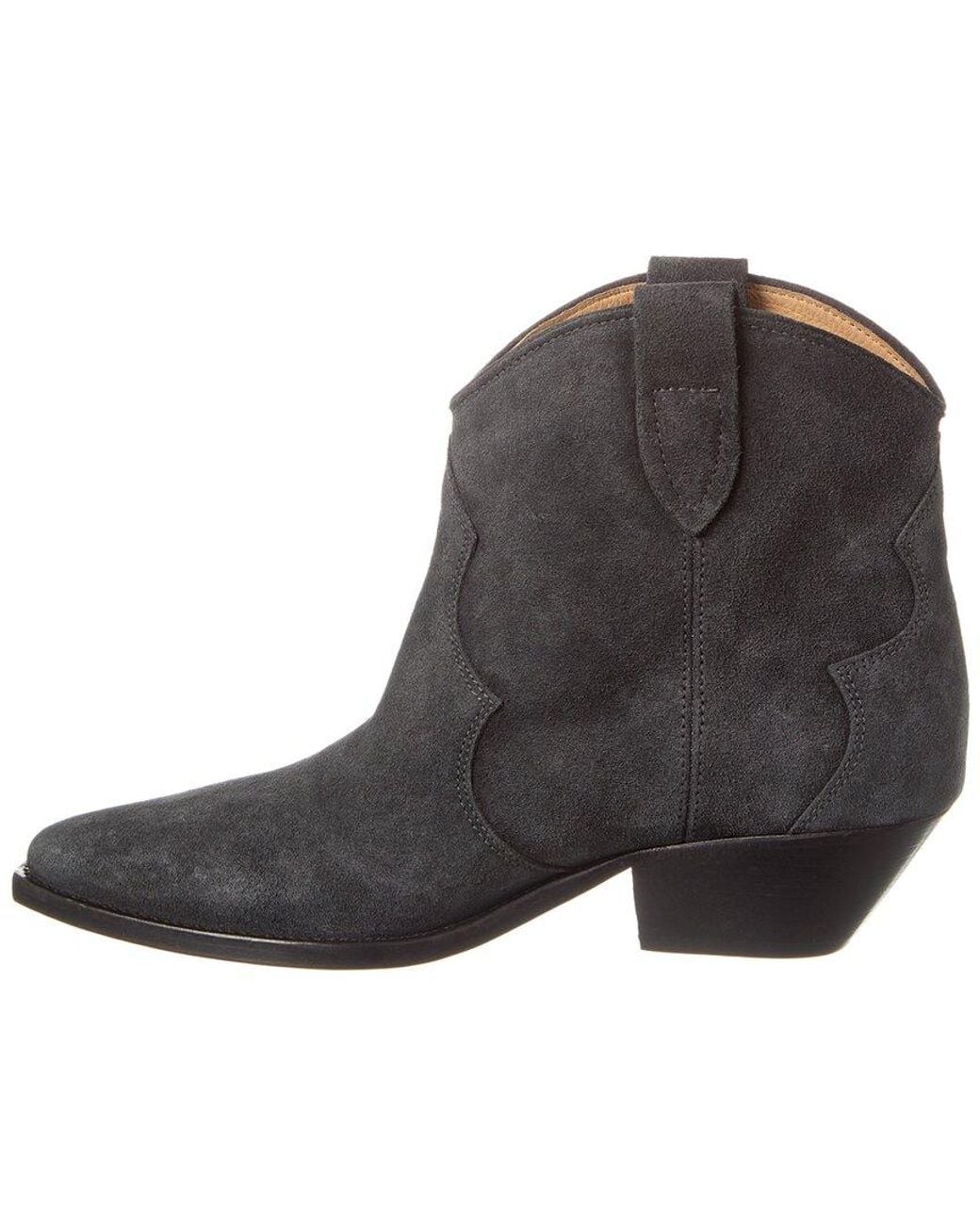 Isabel Marant Black Dewina Suede Bootie