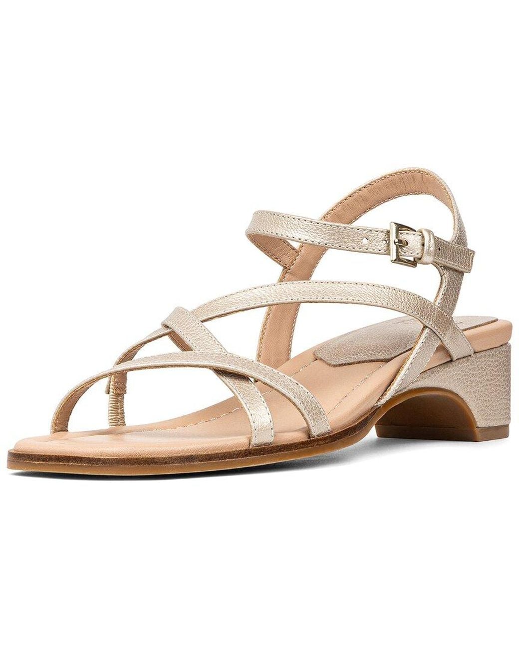Donald J Pliner Metallic Cesilia Leather Sandal