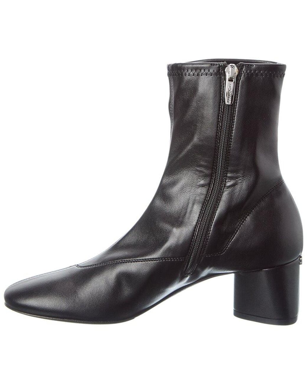 Sergio Rossi Black Pilier Leather Boot