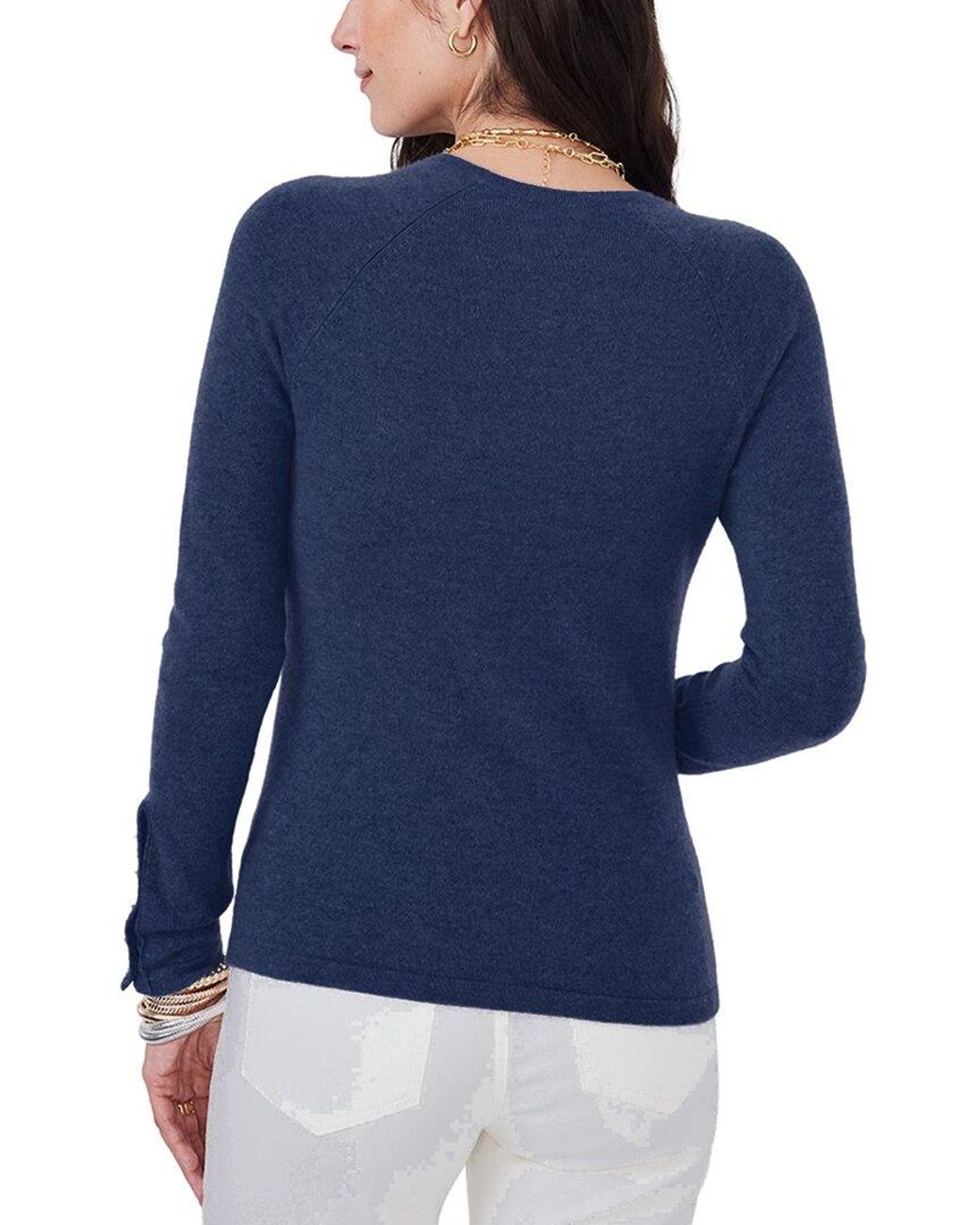 J.McLaughlin Blue Jamey Cashmere Sweater