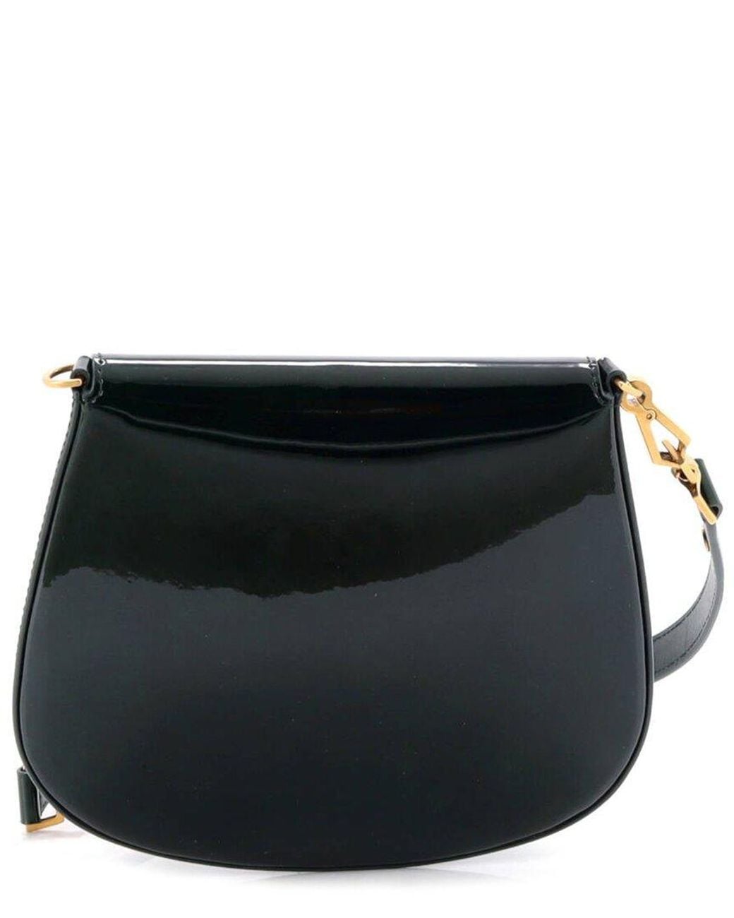 Saint Laurent Black Patent Leather Voltaire Top Handle Bag Mini (Authentic Pre-Loved)