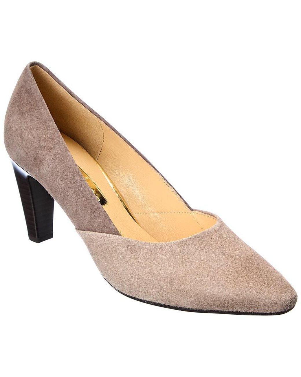 Gabor Shoes Suede Pump in Grey (Grey 