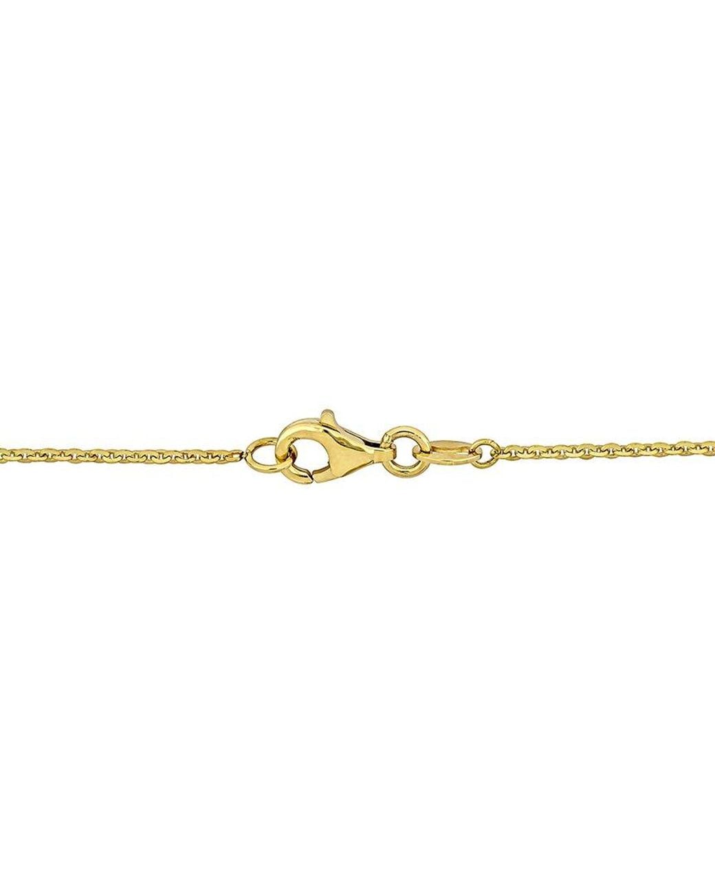 Diamond Select Cuts Metallic 14K 1.25 Ct. Tw. Diamond Lariat Necklace