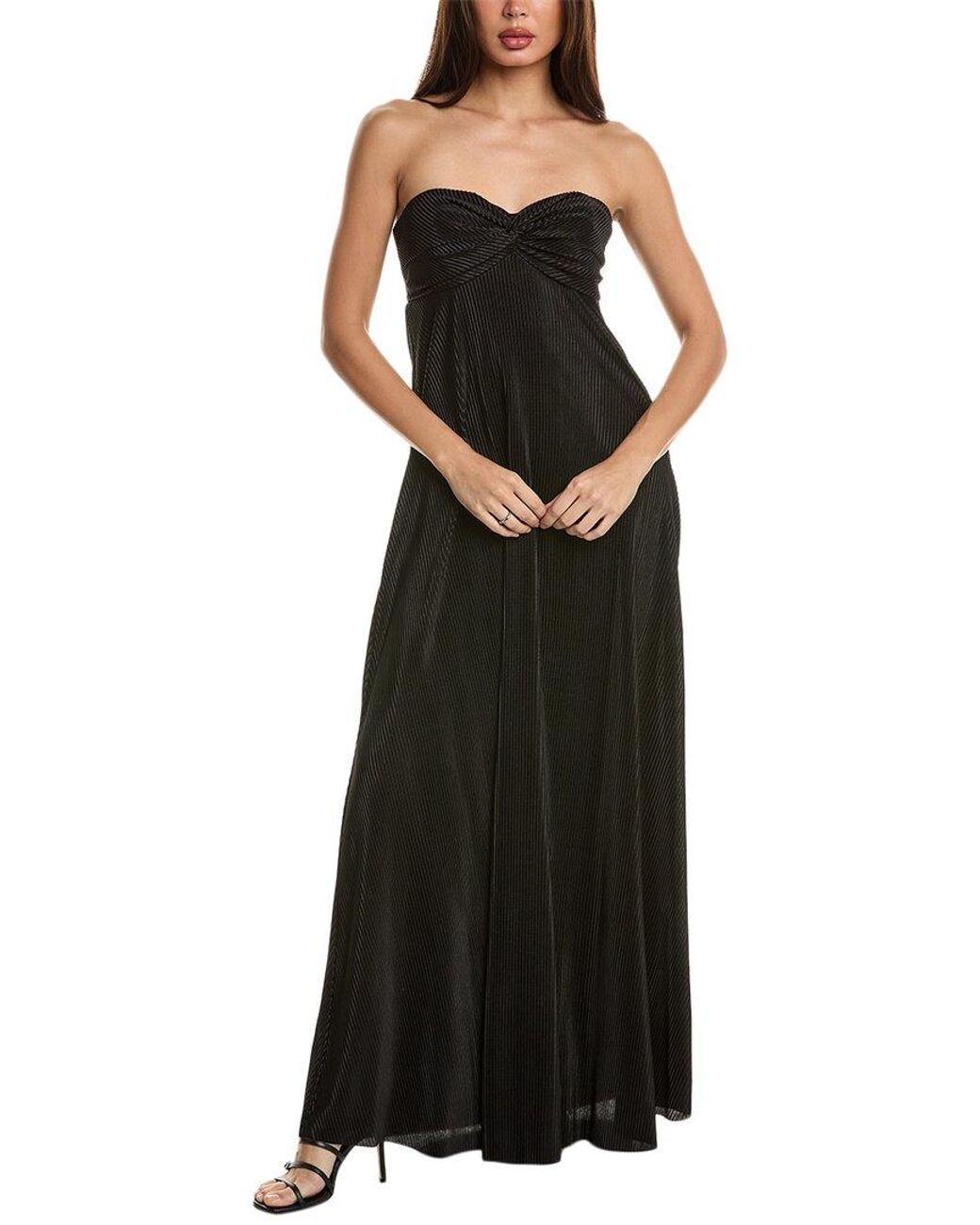 Bebe Empire Maxi Dress in Black Lyst UK