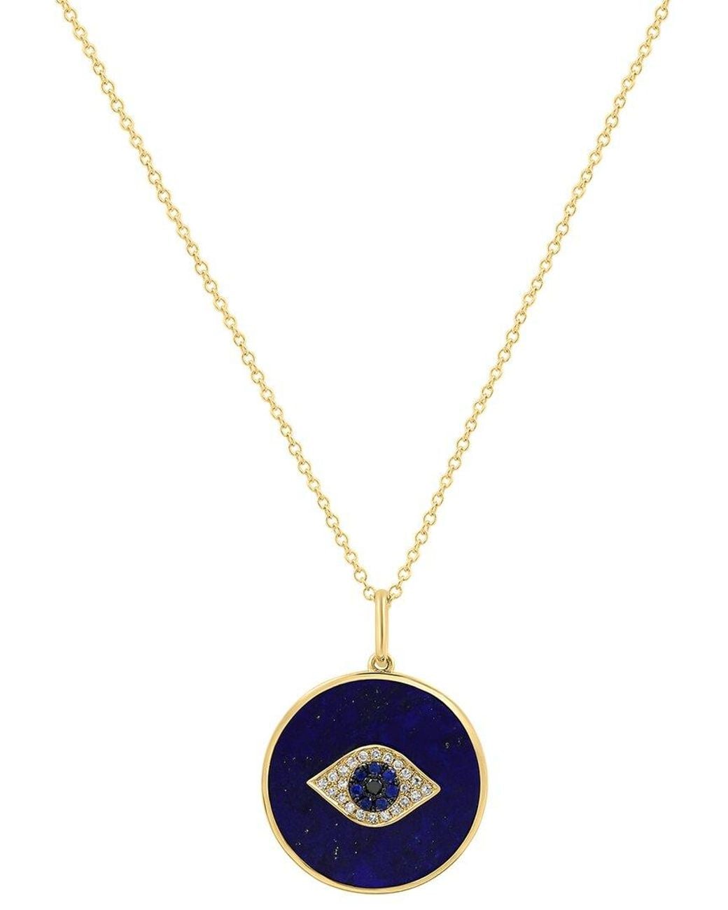 Effy Fine Jewelry Blue 14K 6.00 Ct. Tw. Diamond & Gemstone Necklace